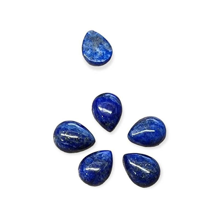 Cabochon Lapis Tropfen 8x6mm 1 Stk.