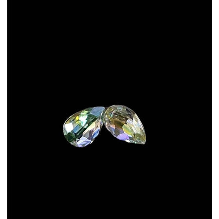 Rivoli Tropfen gelb klar 14x10mm 1 Stück