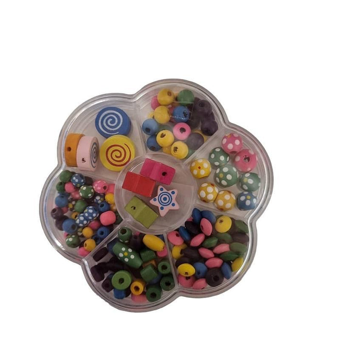 Set Kinder bunte Holz Perlen  zum Basteln