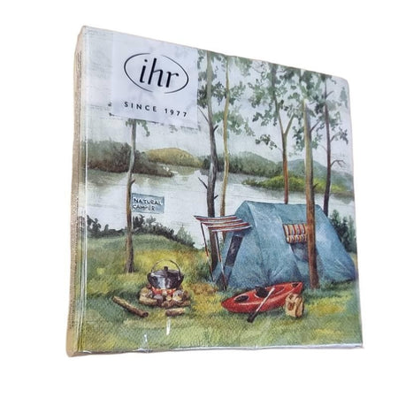 Serviette Zelten Sommer 25x25mm
