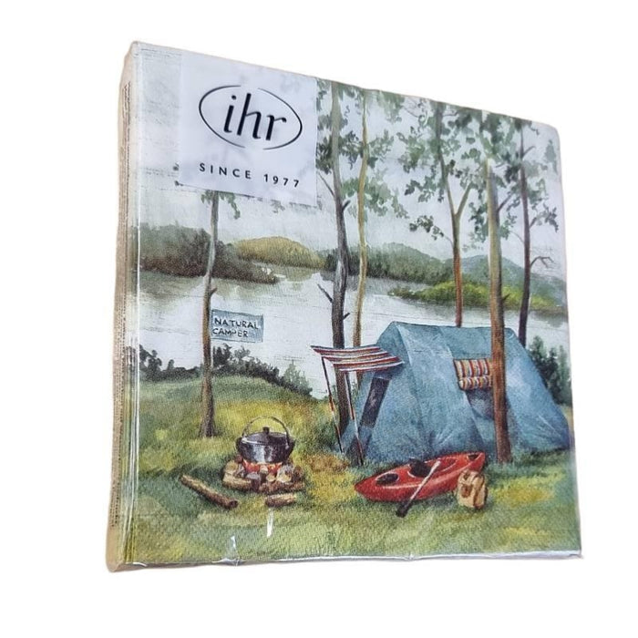 Serviette Zelten Sommer 25x25mm