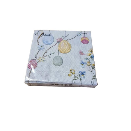 Serviette Ostereier bunt 25x25mm