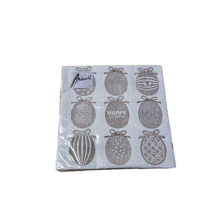 Serviette Ostereier Natural 25x25mm