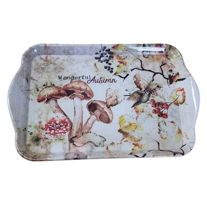 Tablett Pilze Wald 13x21cm