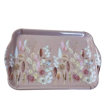 Tablett Trockenblumen 13x21cm