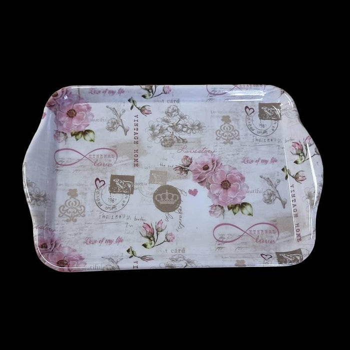 Tablett Roses 13x21cm