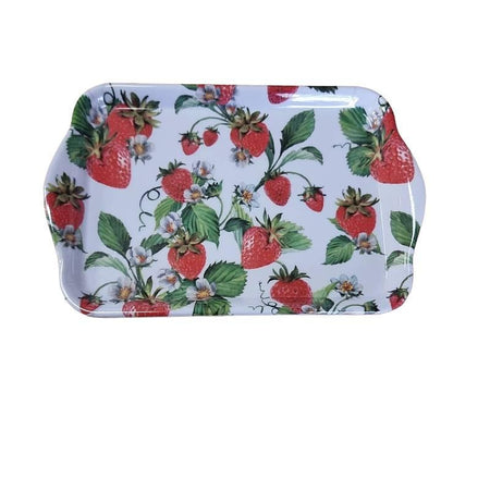 Tablett Erdbeeren 13x21cm