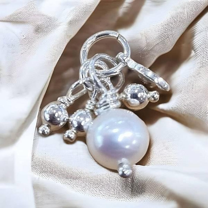 Anhänger Charm mit Süsswasserperle  Silber 925 1 Stk.