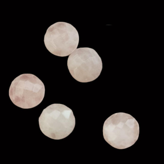 Cabochon Rosenquarz Rosecut rund ca. 8mm 1 Stk.
