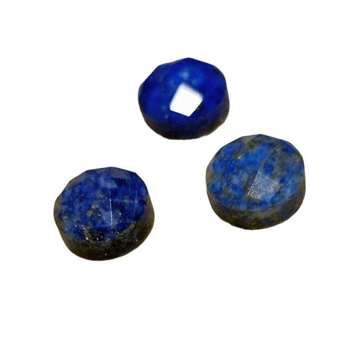 Cabochon Lapis Rosecut rund ca. 8mm 1 Stk.