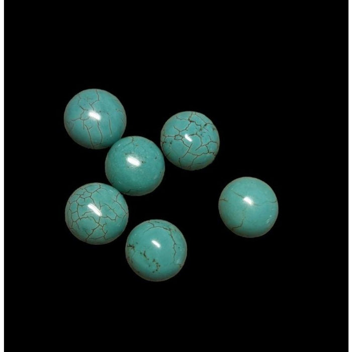 Cabochon Türkis grünlich Rund ca.12mm 1 Stk.