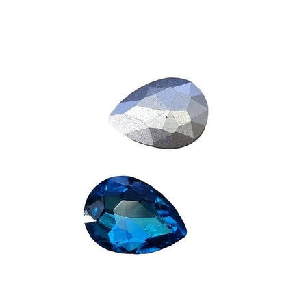Rivoli Tropfen aquablau 18x13mm 1 Stück