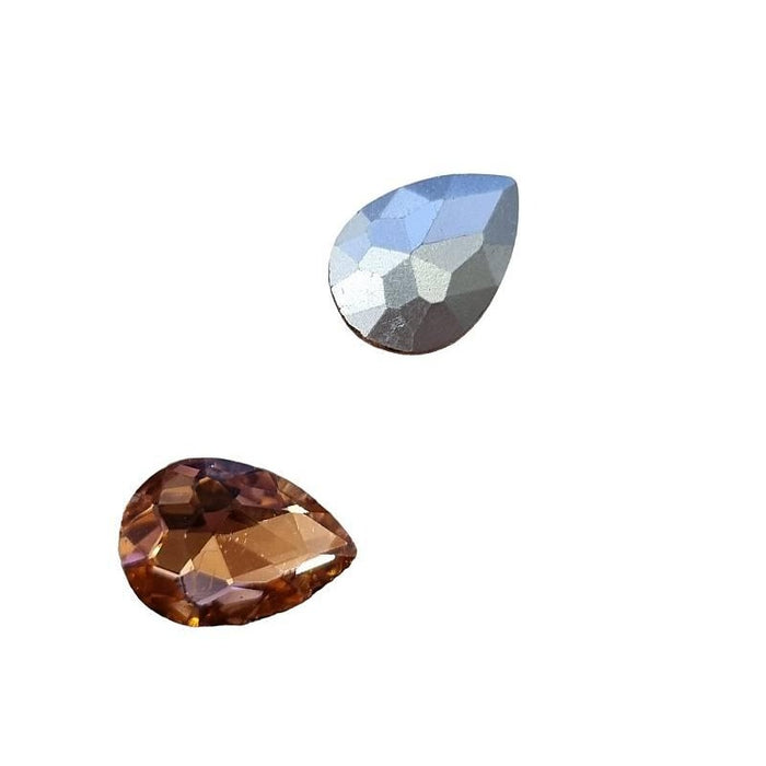 Rivoli Tropfen lachs 18x13mm 1 Stück