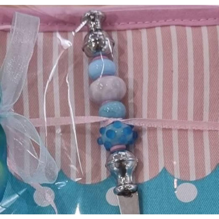 Tortenschaufel mit Ofenhandschuh fifties style rosa / blau  1 Set – Bild 2