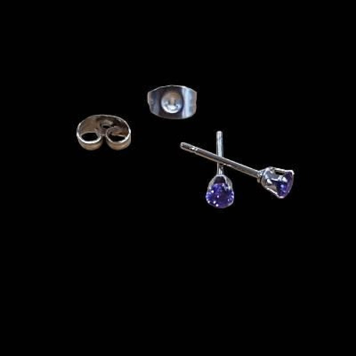 Kit de création de boucles d'oreilles en acier inoxydable avec zircon de 3 mm au choix, 1 paire