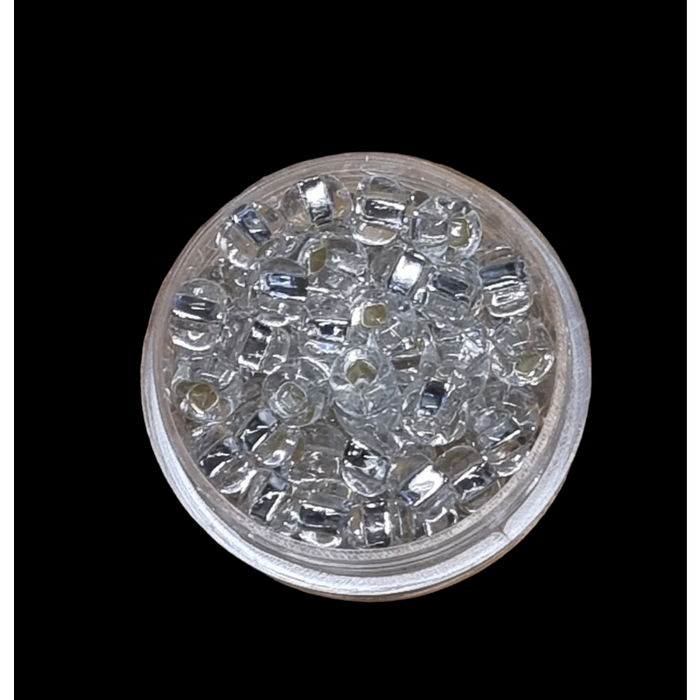 Rocaille 5,8mm #2  Klar silverline ca. 17gr. Pericosa