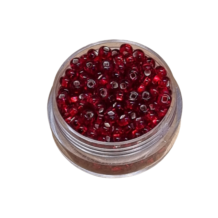 Rocaille 4mm #6 Rot silverline Pericosa ca. 19gr.