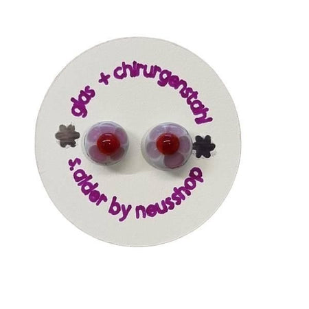 Ohrstecker Chirurgenstahl Blümchen  handgemacht
