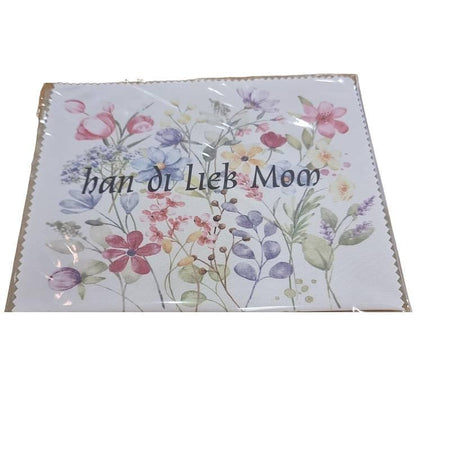 Brillentuch 15x18cm bedruckt "Han di lieb Mom" 1 Stk