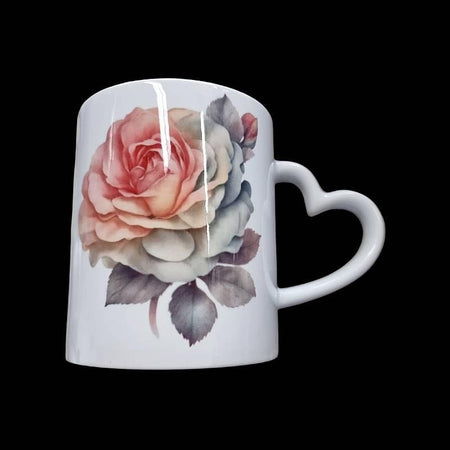 Tasse Rose mit Farbverlauf hinten und vorne 1 Stk