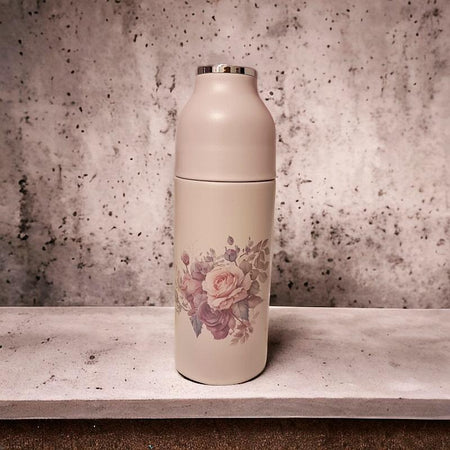 Thermosflasche Rosen Bouquet auf rosa 350ml 1 Stk