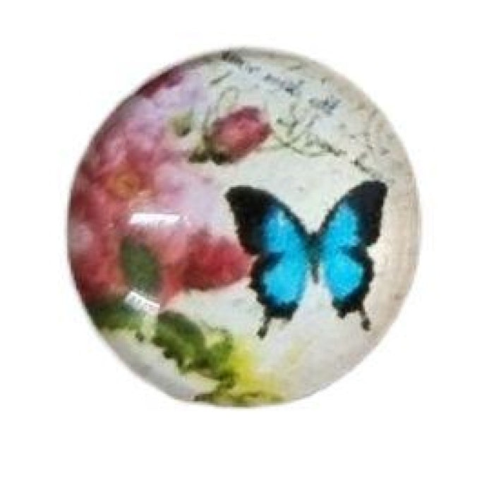 Cabochon en verre 12 mm assorti, 1 pièce