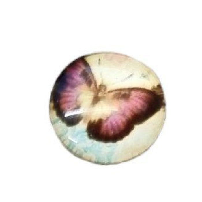 Cabochon en verre 12 mm assorti, 1 pièce