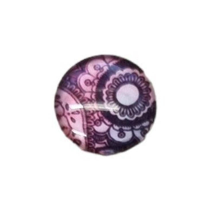 Cabochon en verre 12 mm assorti, 1 pièce