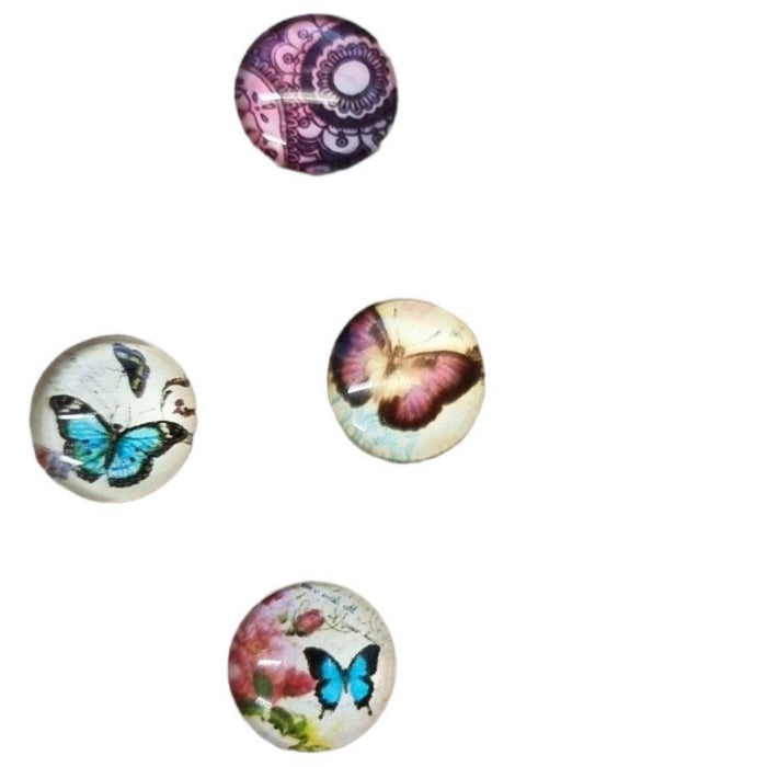 Glas Cabochon 12mm diverse 1 Stück
