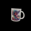 Glas Tasse matt Drachen rundum bedruckt  1 Stk