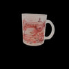 Glas Tasse matt Nähmaschiene + Spuhle rundum bedruckt  1 Stk
