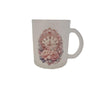Glas Tasse matt Nostalgische Uhr + Spruch bedruckt  1 Stk
