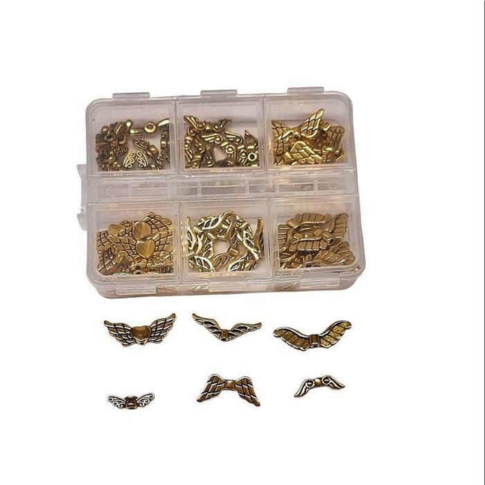 SET Engelflügel  goldfarben 6 Style  60 Stück Top Preis