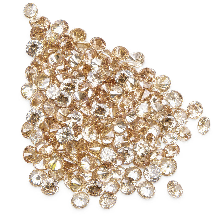 Zircone champagne, couleur stable jusqu'à 650 °C, 3 mm, 1 pièce