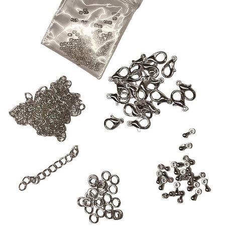 Verschluss Set Silberf. ca. 180 Teile Top Preis
