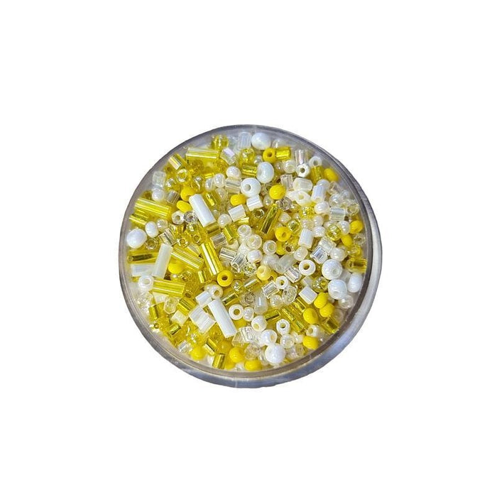 Rocailles Mix gelb 2-4mm ca. 17gr.