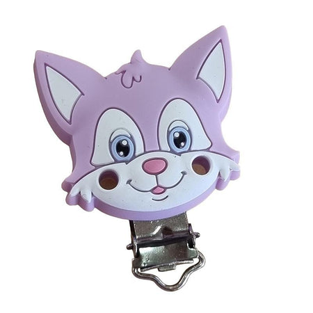 Starter Clip Fuchs Silikon lila 60x45mm