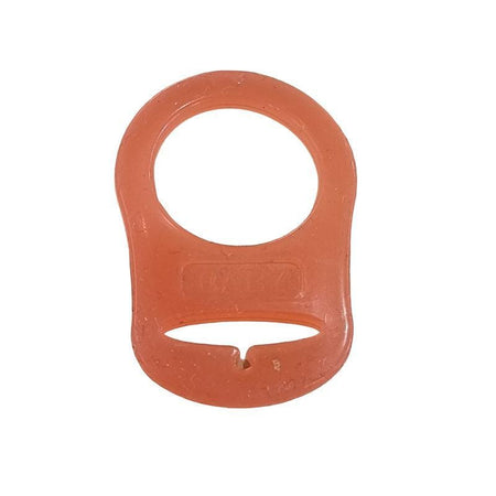 Silikon Ring orange f. Nuggi mit Knopf 50x33mm