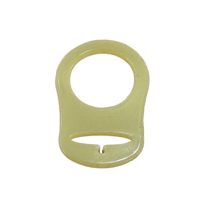 Silikon Ring gelb f. Nuggi mit Knopf 50x33mm