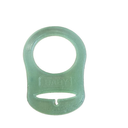 Silikon Ring grün f. Nuggi mit Knopf 50x33mm