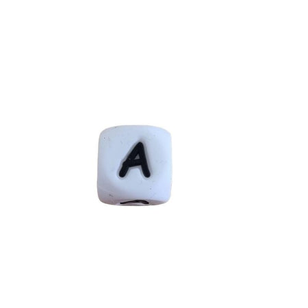 *A* Silikon Buchstaben weiss / schwarz 12mm