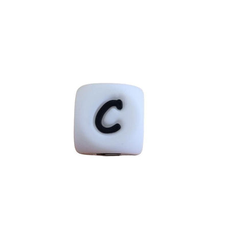*C* Silikon Buchstaben weiss / schwarz 12mm