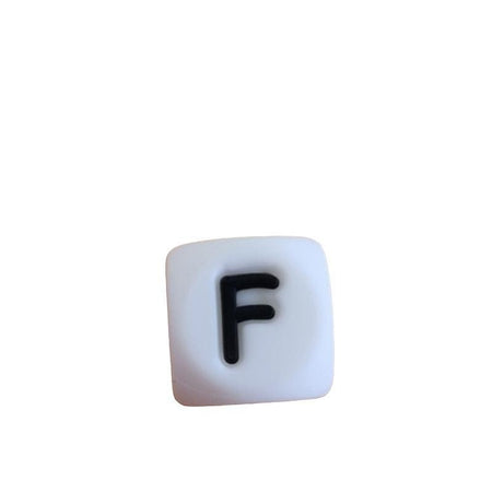 *F* Silikon Buchstaben weiss / schwarz 12mm