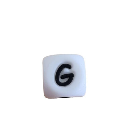 *G* Silikon Buchstaben weiss / schwarz 12mm