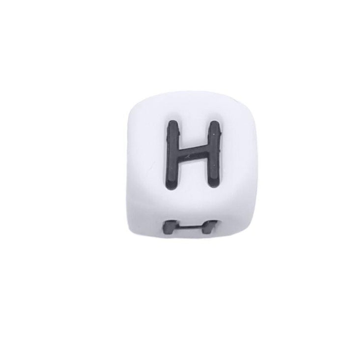 *H* Silikon Buchstaben weiss / schwarz 12mm