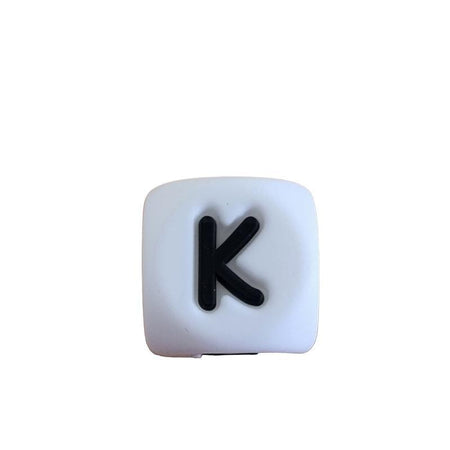 *K* Silikon Buchstaben weiss / schwarz 12mm