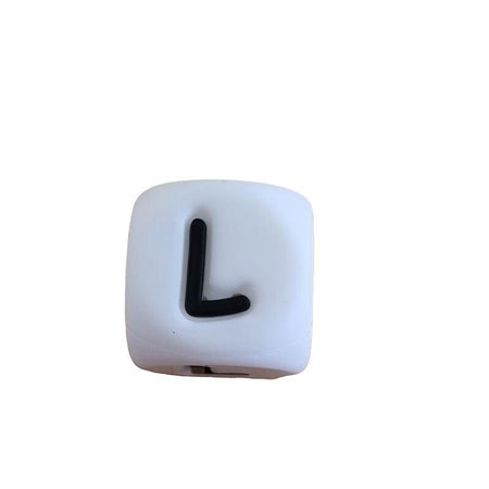 *L* Silikon Buchstaben weiss / schwarz 12mm