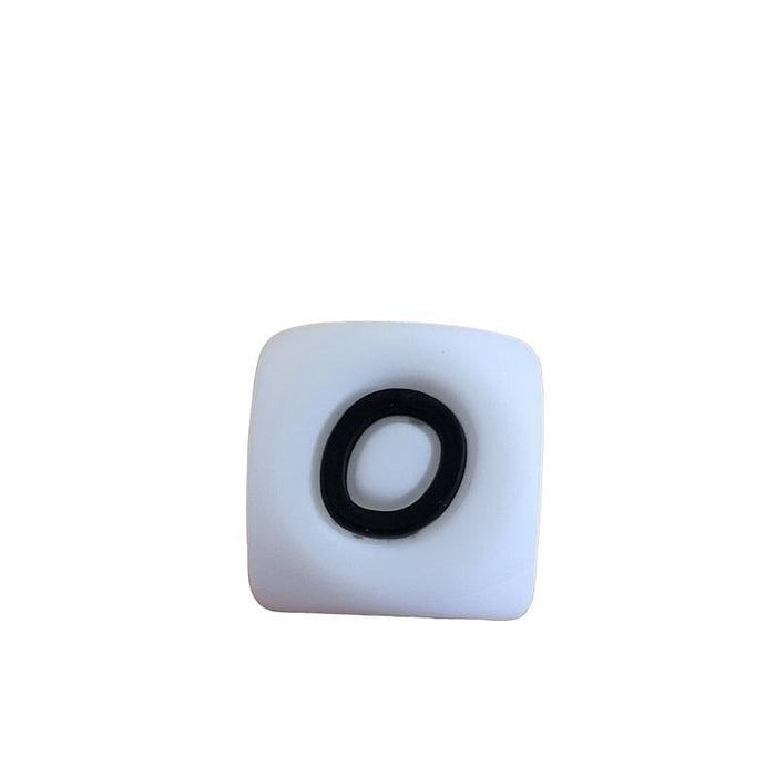 *O* Silikon Buchstaben weiss / schwarz 12mm