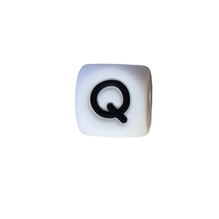 *Q* Silikon Buchstaben weiss / schwarz 12mm