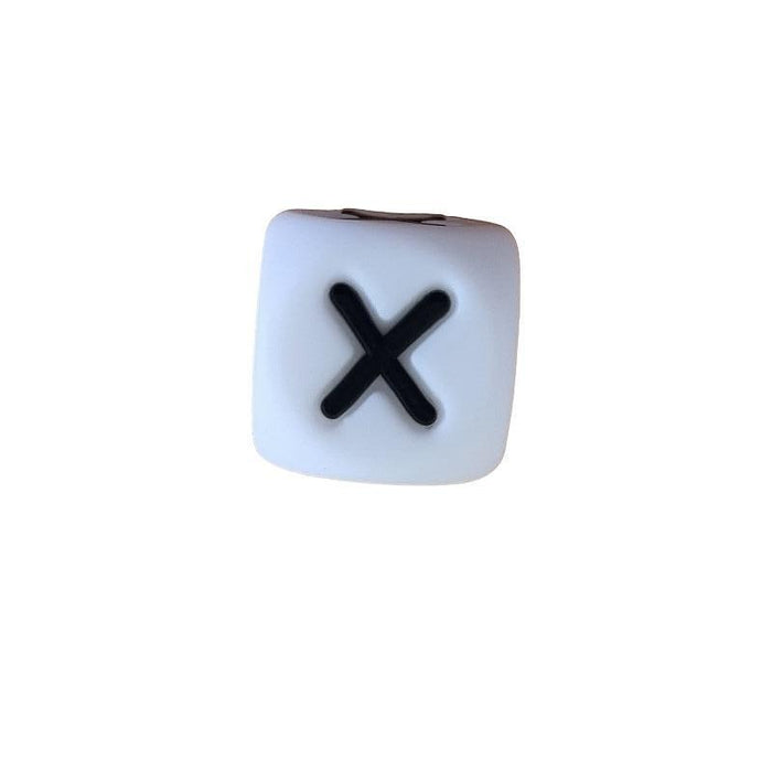*X* Silikon Buchstaben weiss / schwarz 12mm